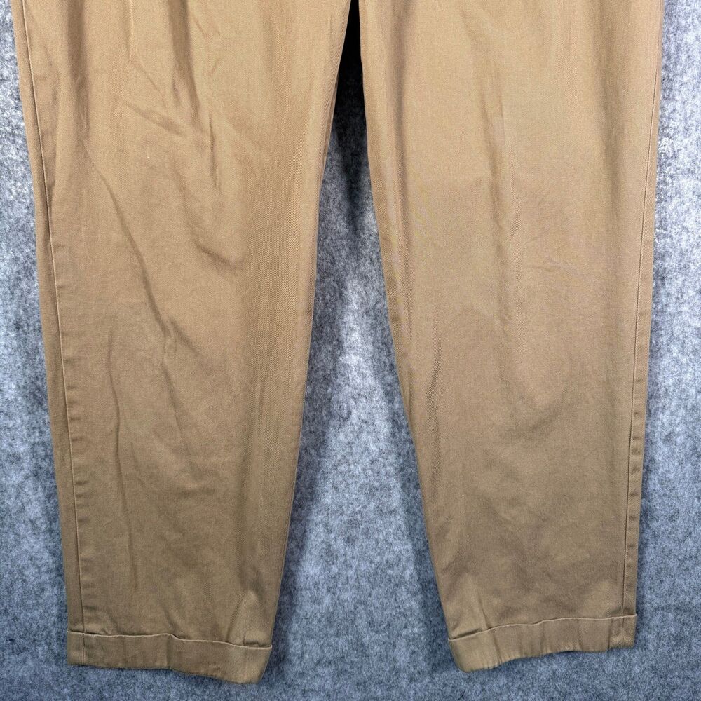 Bills Khakis Pants Mens 38x31 Brown Pleated Cotton Chinos USA - Picture 3 of 14